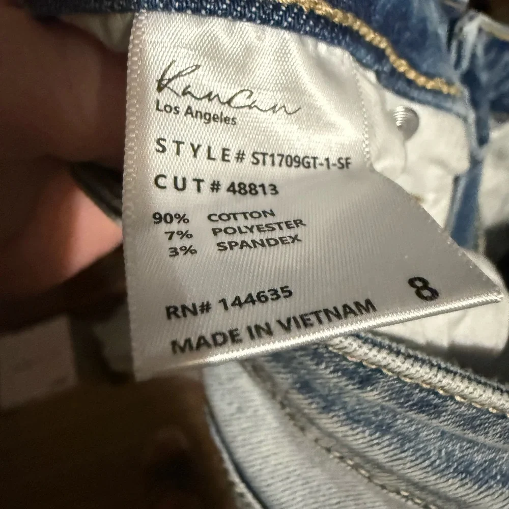 KanCan Light Wash Blue Straight Leg Jeans - Picture 4 of 4